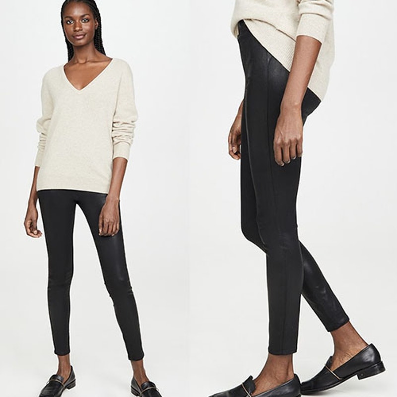 Nwt L'agence Rochelle High Rise Pull On Elastic Lightweight Pant Black Size: M